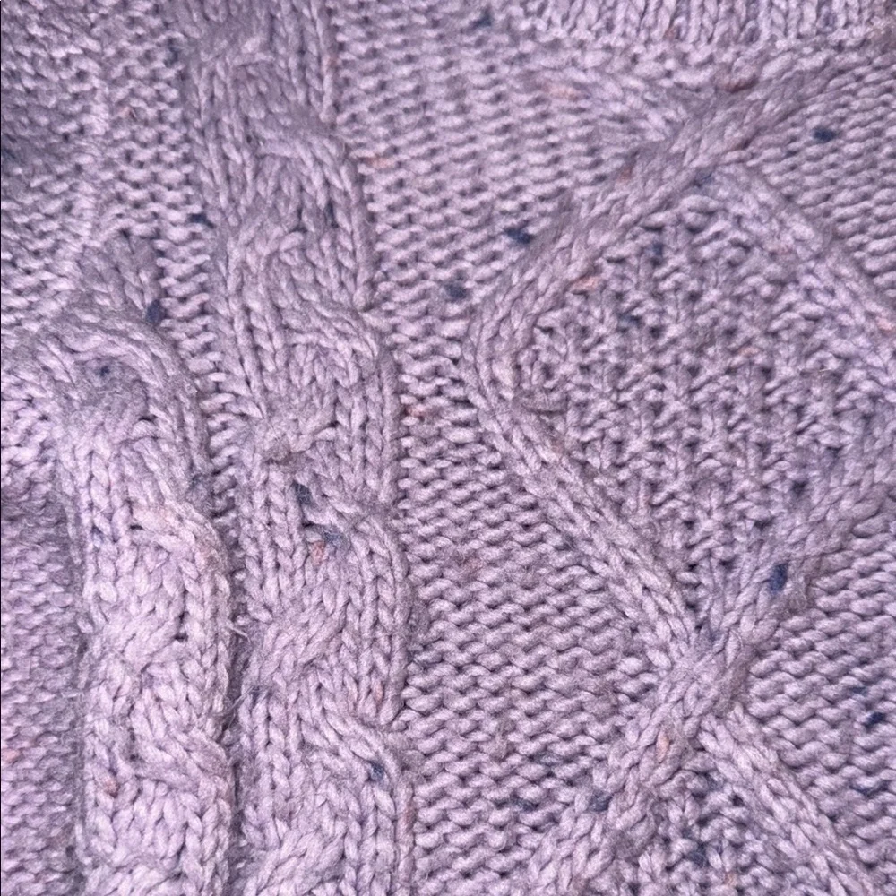 OshKosh Bigosh Purple Chunky Knit Crew Neck Sweater 24 months Baby